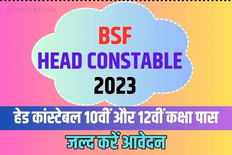 BSF Head Constable Recruitment 2023 In Hindi